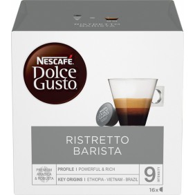 Nescafe Κάψουλες Espresso Ristretto Barista Συμβατές με Μηχανή Dolce Gusto 16caps